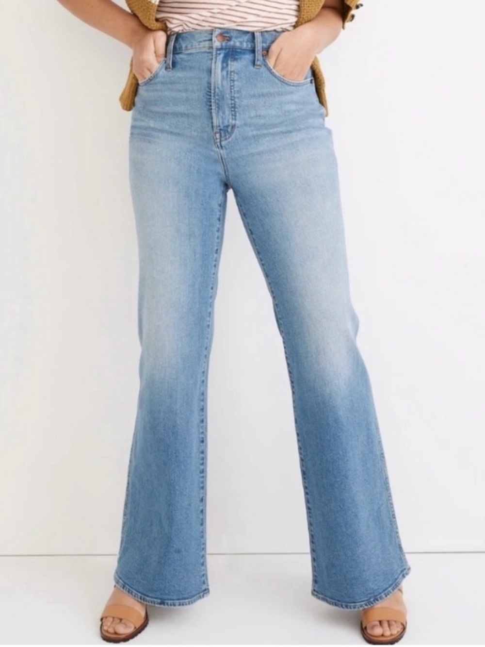 Madewell Light Wash High Rise Flare Jeans Size 29